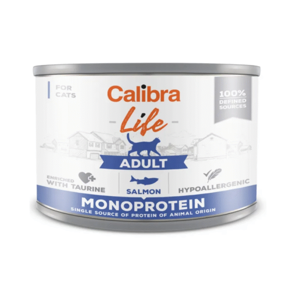 Calibra Cat Life | Alimento Húmedo para Gatos Adultos - Salmón 200g