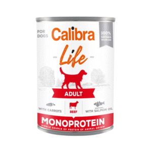 Calibra Dog Life | Alimento Húmedo para Perros Adultos - Vacuno con Zanahorias 400g