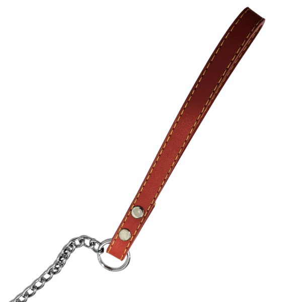 Correa de Cadena Fina para Perros con Mango Cómodo – 100cm (2.0mm) - Imagen 2