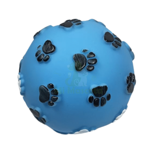 Pelota para Perros con Huellas y Sonido 7cm
