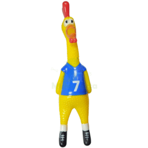 Juguete de Pollo para Perros con Camiseta 32cm