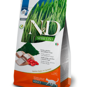 Farmina N&D Alimento Gato Adulto 1.5kg - Arenque, Espirulina y Bayas Goji