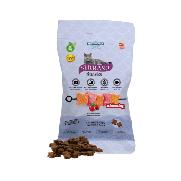 Snack Serrano Urinary de Salmón y Atún para Gatos - 50g