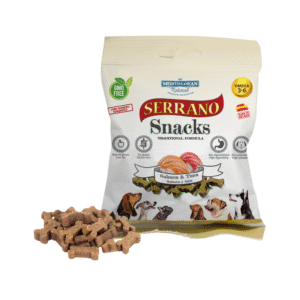 Snack Serrano de Salmon y Atun Semihúmedo para Perros - 85g