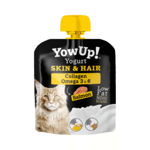 Yogur YowUp! Skin & Hair para Gatos con Colágeno y Omega 3 & 6 - Sabor Salmón 85g
